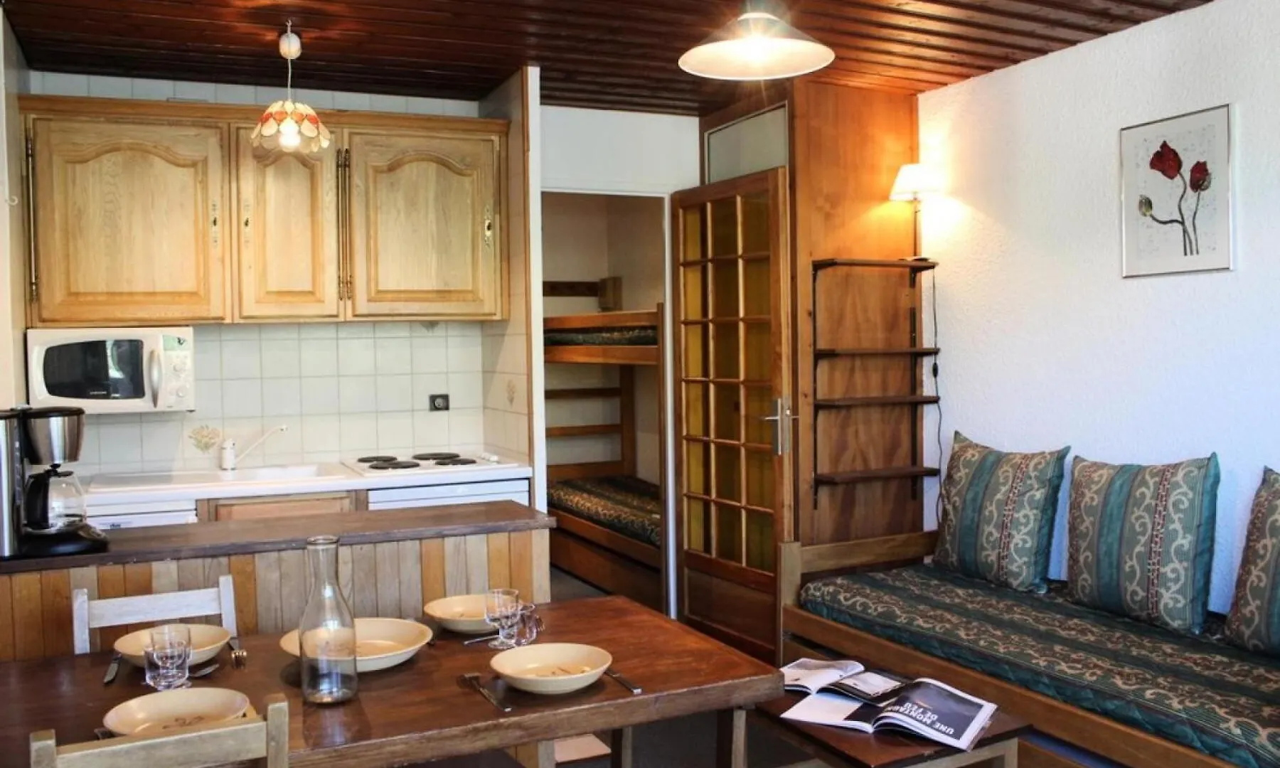Residence Serac - Studio Pour 3 Personnes Expose Sud Dans Le Quartier Slalom Mae-7789 Val Thorens